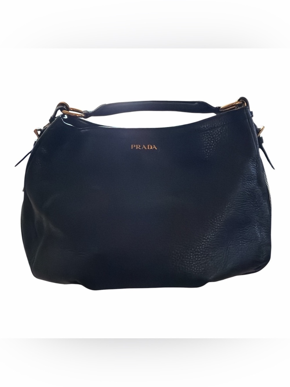 Vintage authentic Prada  Leather Vitello Diano Shoulder Bag